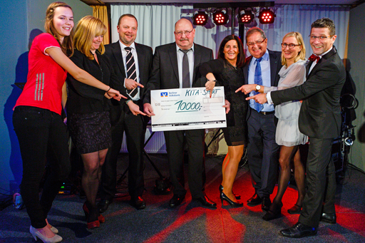 Scheckübergabe bei der 20. Unternehmerparty